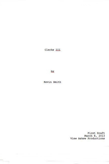 Clerks III Script Clerks III Script