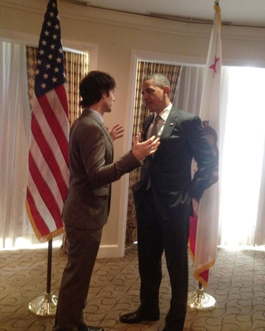 Ian Somerhalder and the President
