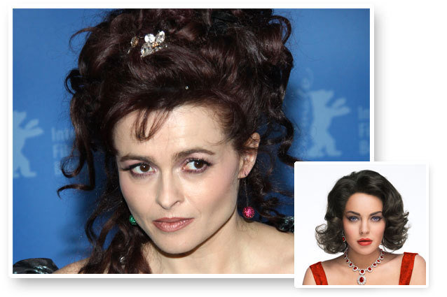 Helena Bonham Carter Liz Taylor vs. Lindsay Lohan Liz Taylor