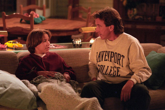 Jonathan Taylor Thomas and Tim Allen in Home Improvement