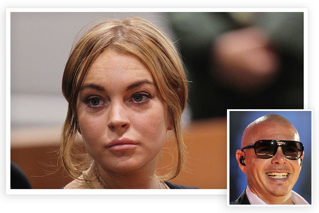 lindsay lohan pitbull