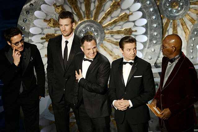 Avengers cast Samuel L. Jackson, Robert Downey Jr. and the 'Avengers' Cast Present at the Oscars