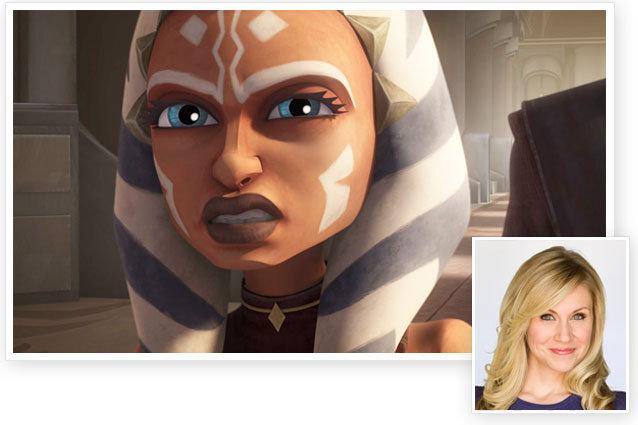 Ashley Eckstein as Ahsoka Tano Ashley Eckstein as Ahsoka Tano on Star Wars: The Clone Wars