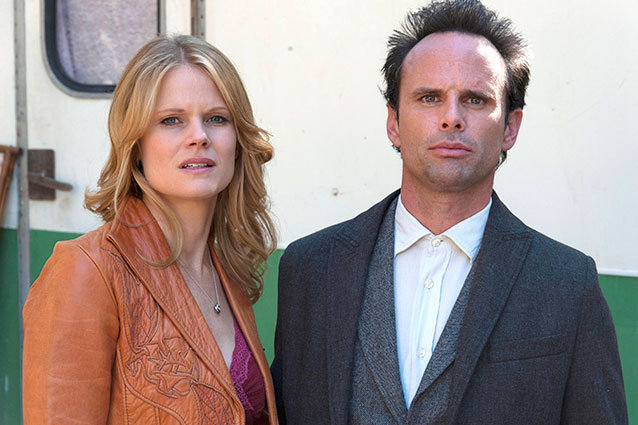 Joelle Carter and Walton Goggins Justified