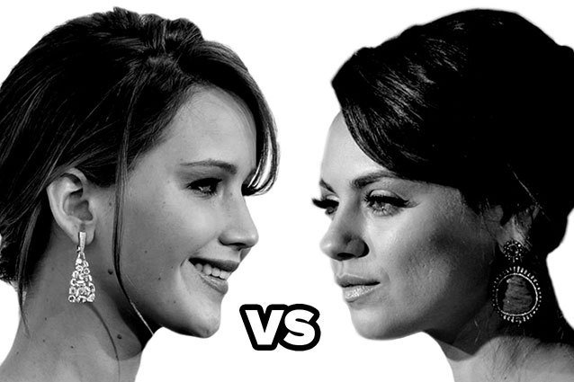 Jennifer Lawrence versus Mila Kunis