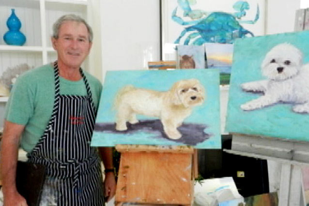 George Bush Painting