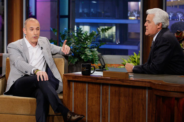 Matt Lauer, Jay Leno