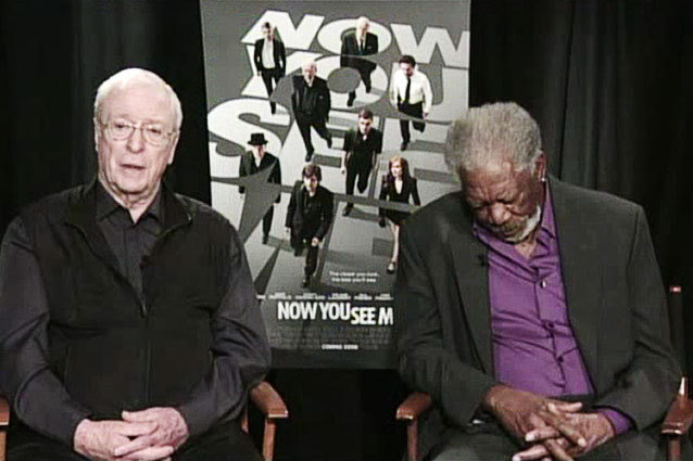 Morgan Freeman sleeping, Michael Cane, Now You See Me