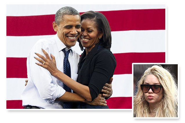 Amanda Bynes, Barack Obama, Michelle Obama