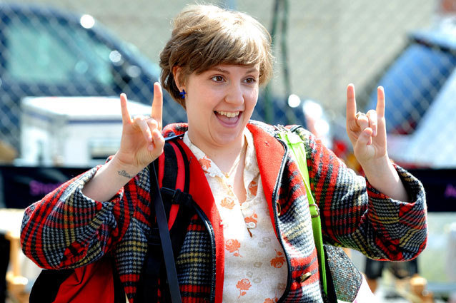 NEW YORK, NY - APRIL 27:  Lena Dunham filming on location for "Girls" on April 27, 2013 in New York City.  (Photo by Aby Baker/Getty Images)