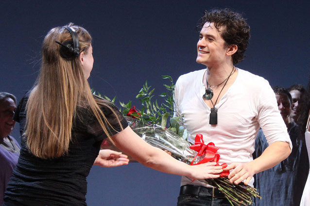 Opening night curtain call for Broadway's Romeo and Juliet at the Richard Rodgers Theatre.    Featuring: Guest,Orlando Bloom  Where: New York, NY, United States  When: 20 Sep 2013  Credit: Joseph Marzullo/WENN.com