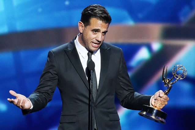 LOS ANGELES, CA - SEPTEMBER 22:  Winner for Best Supporting Actor in a Drama Series, Bobby Cannavale speaks onstage during the 65th Annual Primetime Emmy Awards held at Nokia Theatre L.A. Live on September 22, 2013 in Los Angeles, California.  (Photo by Michael Tran/FilmMagic)