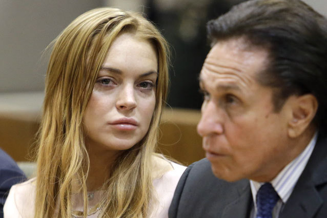 Actress Lindsay Lohan and attorney Mark Heller appear at a hearing in Los Angeles Superior Court.  Day one of the trial of Lindsay Lohan in Los Angeles,   California.   The troubled actress faces charges of lying to a police officer about a car crash involving her Porsche. Lohan allegedly denied she was at the wheel when the incident took place in June (12). She also faces charges of reckless driving and violating her probation for a previous shoplifting conviction. If found guilty, she faces a jail term of up to   245 days behind bars.      Featuring: Lindsay Lohan,Mark Heller   Where: Los Angeles, California, United States   When: 18 Mar 2013   Credit: Supplied by AP Photo/Reed Saxon/Pool/WENN.com      **Pool photo**