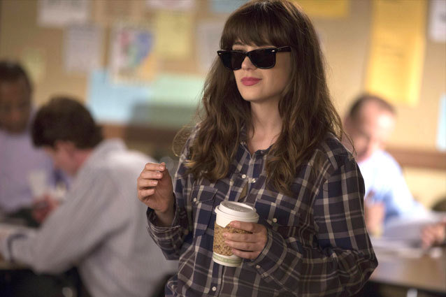 NEW GIRL:  Jess (Zooey Deschanel) tries to impress a clique of teachers at her new school in the &quot;Jacooz&quot; episode of NEW GIRL airing Tuesday, Sept. 24 (9:00-9:30 PM ET/PT) on FOX. &#xa9;2013 Fox Broadcasting Co.  Cr: Jennifer Clasen/FOX