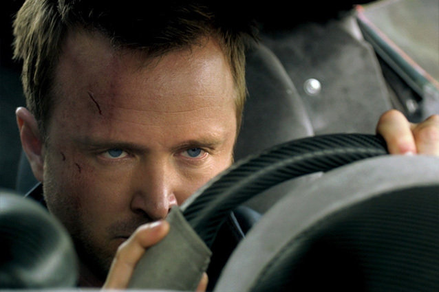 Tobey Marshall (Aaron Paul) is an ex-prisoner who joins a cross country race for revenge in ‘Need For Speed’, based on the video game with the same name. Also with Dakota Johnson, Michael Keaton, and Imogen Poots.
