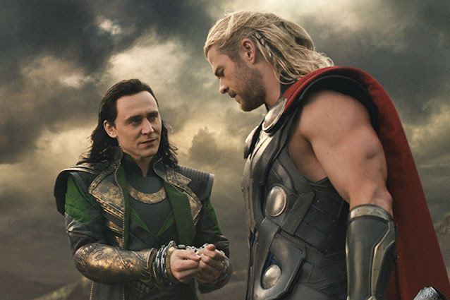 "Marvel's Thor: The Dark World"L to R: Loki (Tom Hiddleston) and Thor (Chris Hemsworth) Ph: Film Frame© 2013 MVLFFLLC. TM & © 2013 Marvel. All Rights Reserved.