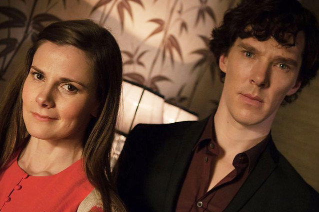 Benedict Cumberbatch and Louise Brealey