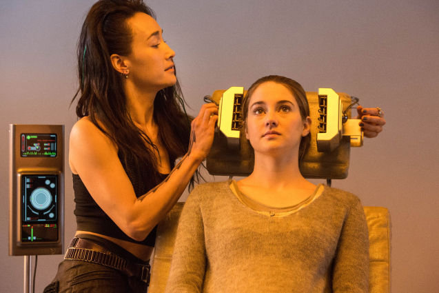 MAGGIE Q and SHAILENE WOODLEY star in DIVERGENT