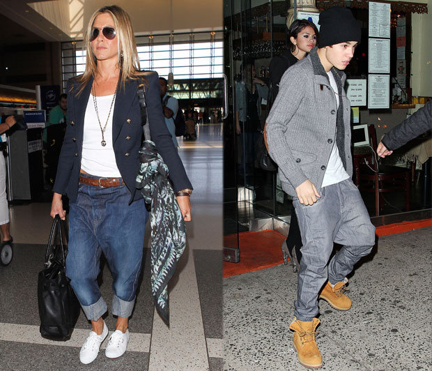 jennifer aniston, justin bieber