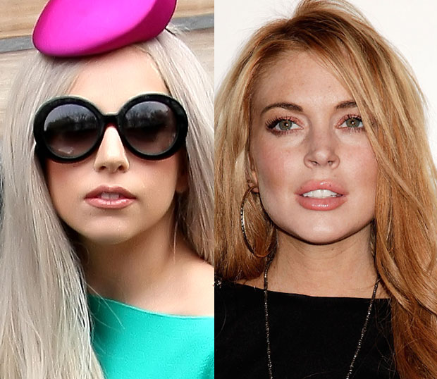 Lady Gaga Lindsay Lohan
