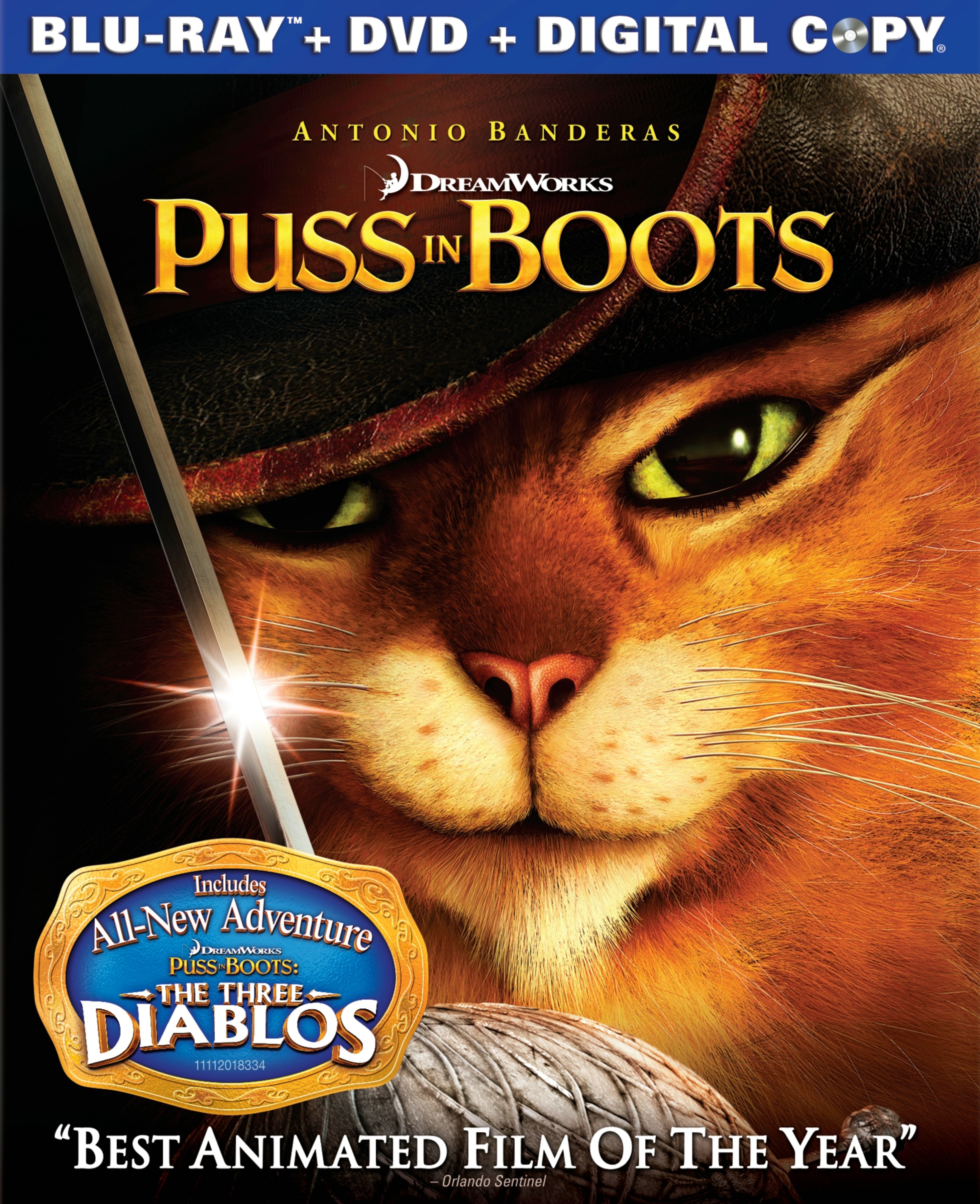 Puss in Boots Blu ray Box Art