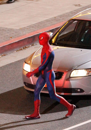 Spider Man set photos