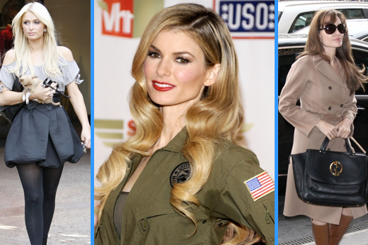 Marisa Miller, Paris Hilton and Angelina Jolie
