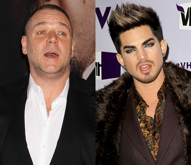 Les Mis Russell Crowe Adam Lambert Twitter Feud