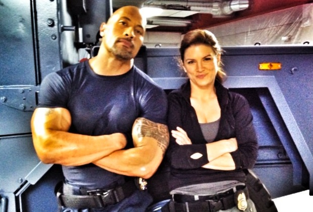 The Rock Gina Carano