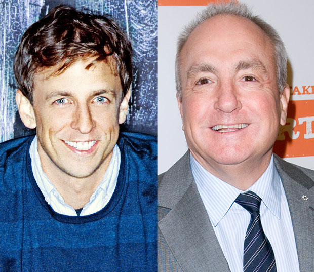Seth Meyers and Lorne Michaels