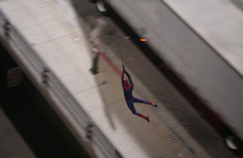Spider Man set photos